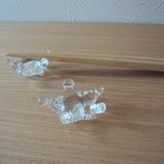 ガラスの星のかたちの箸置き