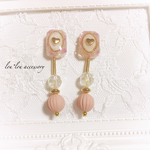 スターチス×ハート キラキラ♡大ぶりピアス
