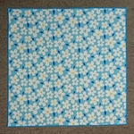 給食ナフキン☆45×45㎝☆小花柄・水色
