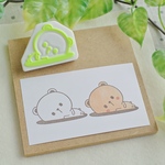 コロンッとクマさんはんこ