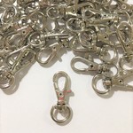 ナスカンキーホルダー３０ｍｍ１０個シルバー