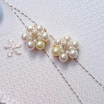 お花パールピアス(﹡ˆ﹀ˆ﹡)♡
