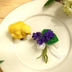 コサージュ "violette sucrée"