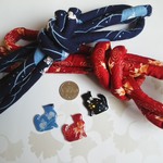 人気柄帯締め★金魚＆月兎★長さ&太さ調節無料