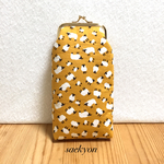 【再販】ひつじさんのがま口めがねケース（ペンケース）