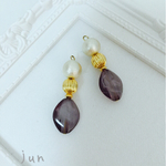 送料無料♡コットンパールピアス♡イヤリング
