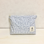 いろいろ使える＊大きめポーチ ブルー