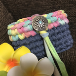 フックドゥズパゲッティ☆デニムレインボーポーチ