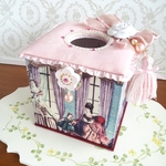 貴婦人達のアロマストーン付きティッシュBOX