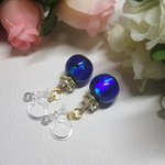 琉球ホタル石ﾉﾝﾎｰﾙピアス 10㎜ 玉