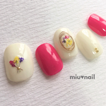 再販3♡本物の押し花＊ワイヤーのブローチネイル