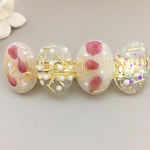 フラワーパールビーズ❁︎レジンバレッタ