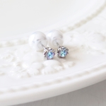 [受注制作]*ヴィンテージスワロフスキー*パールキャッチ＊ピアスVL