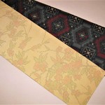 正絹半巾帯(紬と大島)新品･長尺