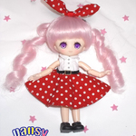 【再販】オビツ11　ドレスセットS3(赤)