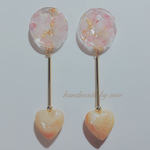 【再販】ハートのパステルピアス