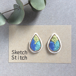 drop刺繍ピアス