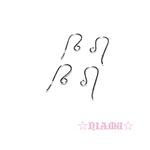 【Silver925ピアスフック】2ペア　ハンドメイド素材