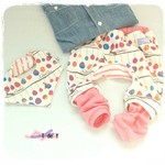 ☆とんぼ様専用☆80☆春色レッグウォーマーつきモンキーパンツ