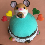 ハムスターのピンクッション