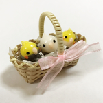 送料込み☆カゴ入りオカメインコ