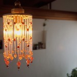 ~ ビーズランプ ~　** 小さなバレリーナ **　真鍮灯具セット