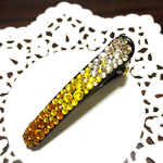 イエローグラデーションのヘアクリップ