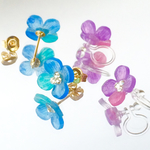小さめ＊ 一輪の紫陽花ピアス / イヤリング