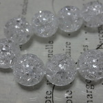 アクリルビーズ（クラック）クリア  10mm　Ｎｏ15