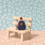オビツ11サイズのボディバッグ デニム
