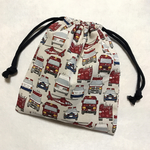 乗り物柄 給食袋 巾着袋