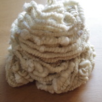 手つむぎ変わり糸〜textured yarn〜   生成り 34g
