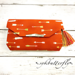 ✾長財布✾通帳ケース タッセル付き♡アロー柄➴