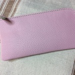 牛革LF薄マチ長財布 桜ピンク🌸