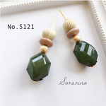No.S121 ダークグリーン❁︎大人ピアス