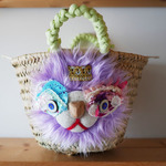 <再販>lion kago bagミニ/ purple