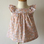 サイズ80 フリル袖ブラウス（ピンク）