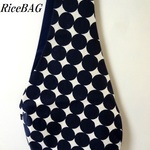 RiceBAG 　マカロン（濃紺）綿麻ポケット付き　