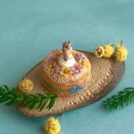 シマリス★フラワーリーススポンジケーキ★