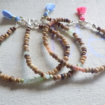 Peruvian Blue Opal wood bracelet II  ❇︎ペルビアンブルーオパール❇︎シルバー925