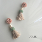 pinkflowerの春色タッセル♡大人可愛いピアス/イヤリング