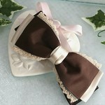 【送料込み】torte❇with  brown laceバレッタ 