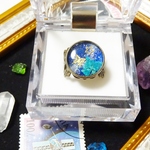 ☆夜空を舞う蝶のリング～宇宙塗りレジン～☆