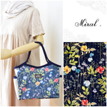  Miral.✻リバティIrmaイルマnavy✻ビニコのバケットバッグ