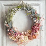 Wreath bouquet :アンティークピンクのリースブーケ&ブートニア