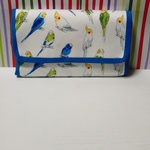 ★布製財布★　　　*可愛い❤インコ　白色＊