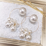 ◇ pearl hoop pierce ◇