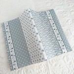プロヴァンス風のブックカバー(文庫本size)グレー 