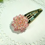 お花のパッチンピン パーティーピンク