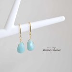 半貴石ピアス◇アマゾナイト